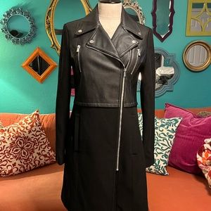 Black Moto Express Coat